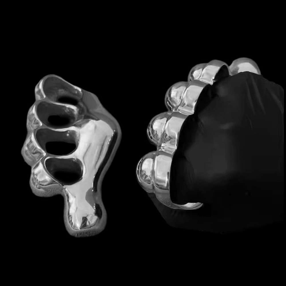 Five Finger Steel Knuckles - Stainless Steel Metal Knuckles for Men - Image 5