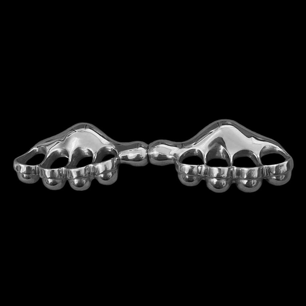 Five Finger Steel Knuckles - Stainless Steel Metal Knuckles for Men - Image 6
