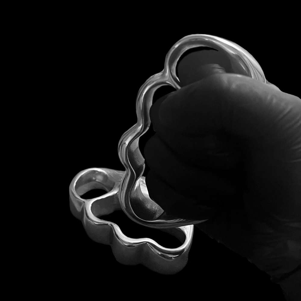 Two Hole Steel Knuckles - Stainless Steel Metal Knuckles for Men - Image 7