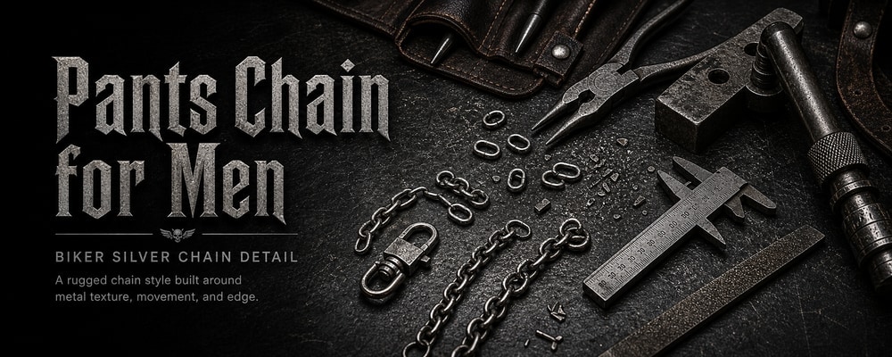 Pants Chain for Men MENSSKULL silver jewelry making tools banner