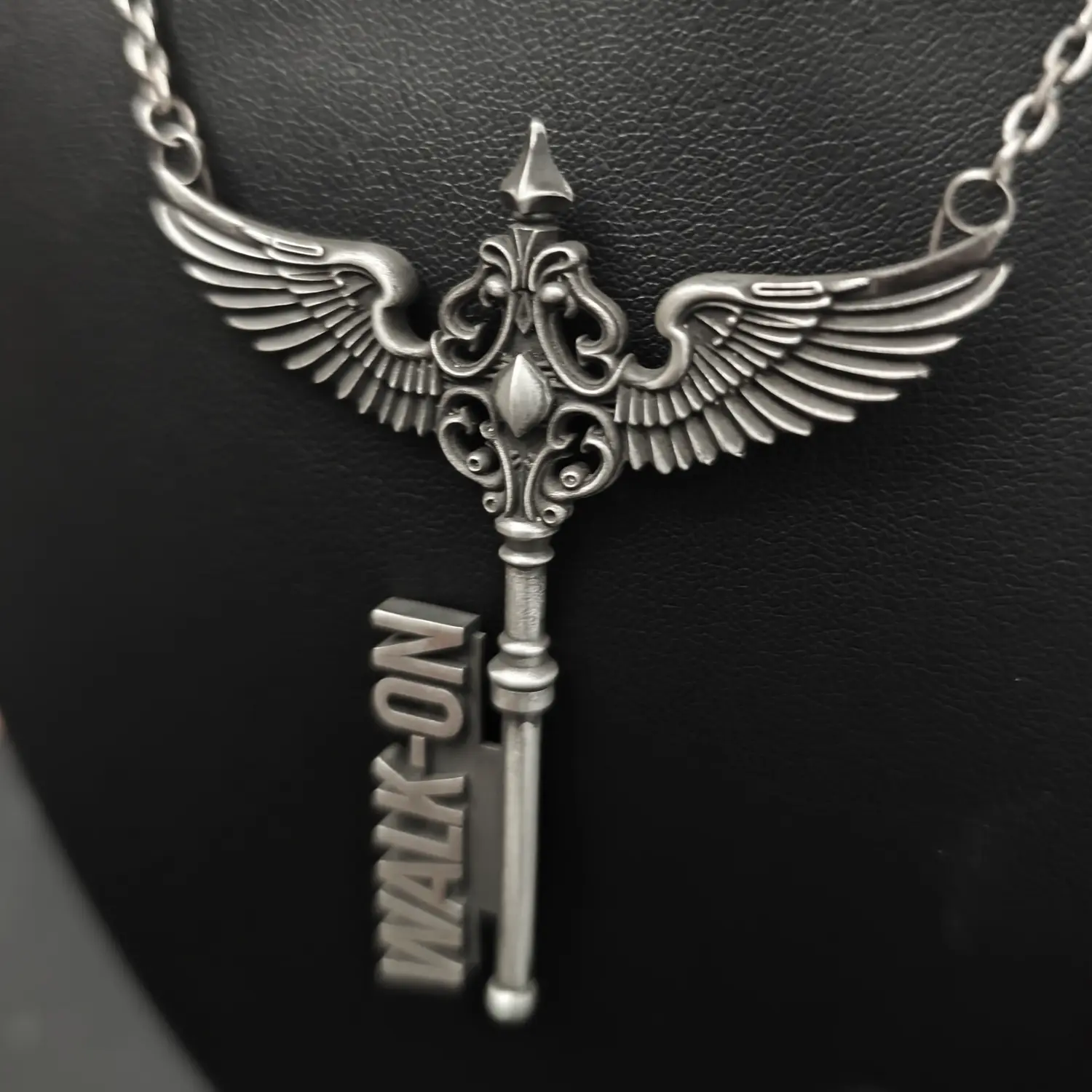 Custom Name Necklace - 925 Silver Angel Wing Key Pendant | Personalized Jewelry Gift - Image 6