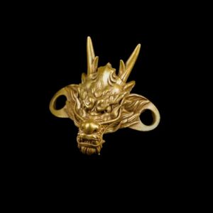Dragon Shoelace Buckle - Brass Accessory for Men