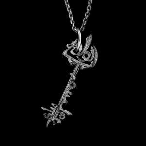 Cthulhu Mythos Silver Key Pendant - 925 Silver Pendant Necklace for Men
