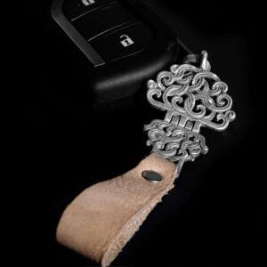 Lucky Patterns Key Buckle Decorative - 925 Silver Pendant Necklace for Men