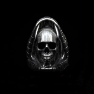 Black Mamba Snake Ring - 925 Silver Skull Serpent Ring
