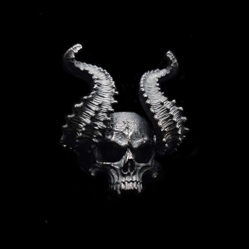 Chunky Silver Skull Ring A Symbol of Confidence and Dominance - Image 4