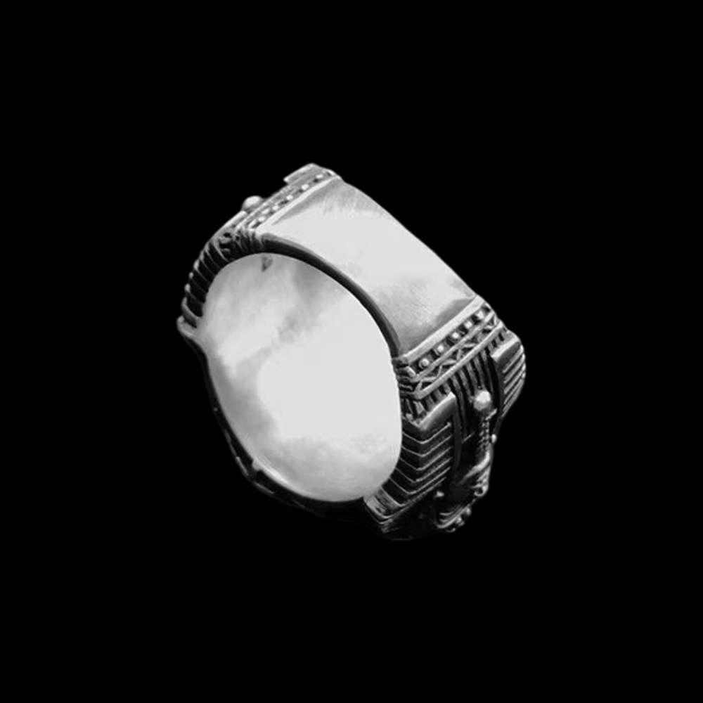 Egyptian Pharaoh Ring - 925 Silver Silver Egyptian Ring - Image 5