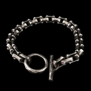 Silver bracelet for men? 925 silver Angular T ring bracelet