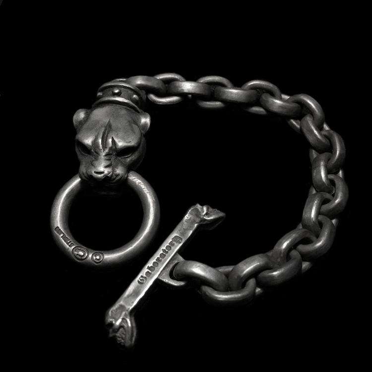 Leopard Bracelet – 925 Sterling Silver Animal Bracelet - MENSSKULL 925 silver jewelry