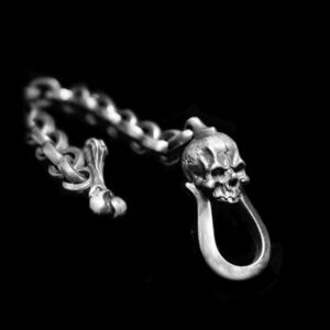 Classic Skull Bracelet - 925 Silver Bracelet for Men