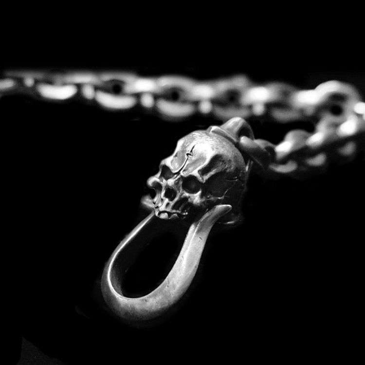 Classic Skull Bracelet - 925 Silver Bracelet for Men - Image 3