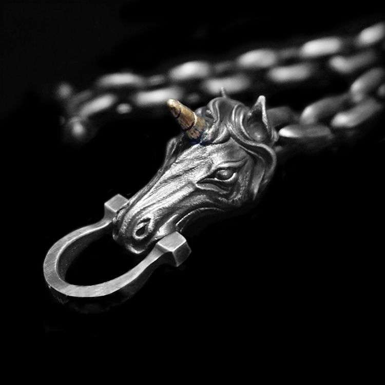 Unicorn Bracelet – 925 Silver Mythic Bracelet for Men - MENSSKULL 925 silver jewelry