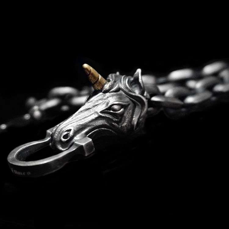 Unicorn Bracelet - 925 Silver Mythic Bracelet for Men - Image 2