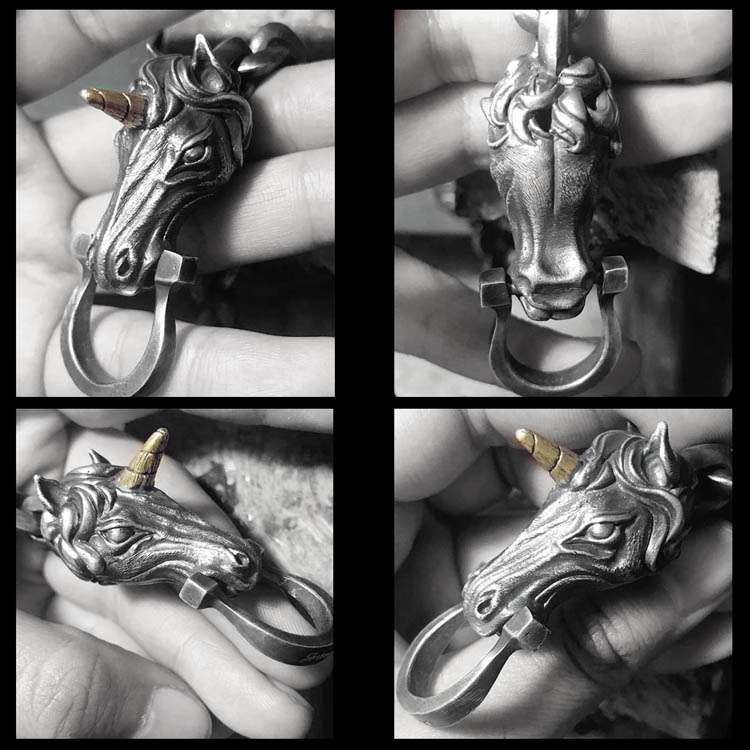 Unicorn Bracelet - 925 Silver Mythic Bracelet for Men - Image 3