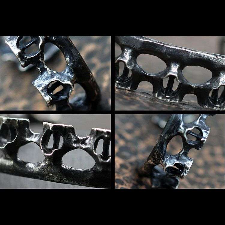 Original Skull Bracelet - 925 Sterling Silver Bracelet - Image 4