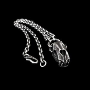 Saber-toothed Tiger - 925 Silver Pendant Necklace for Men