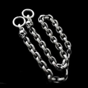 Silver Skull Pants Chain - Statement 925 Silver | MENSSKULL