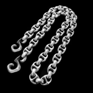 Figure eight 925 silver trouser chain for men