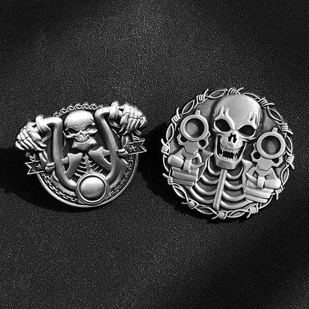 Motorcycle Skull Emblem - Biker Gift Badge - Image 5