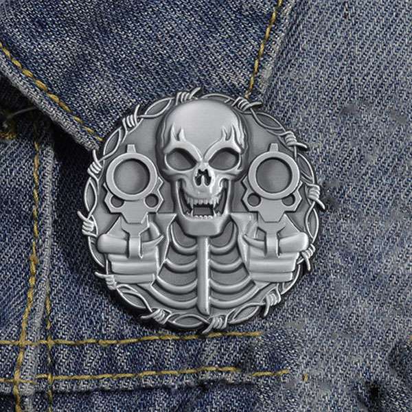 Motorcycle Skull Emblem - Biker Gift Badge - Image 3