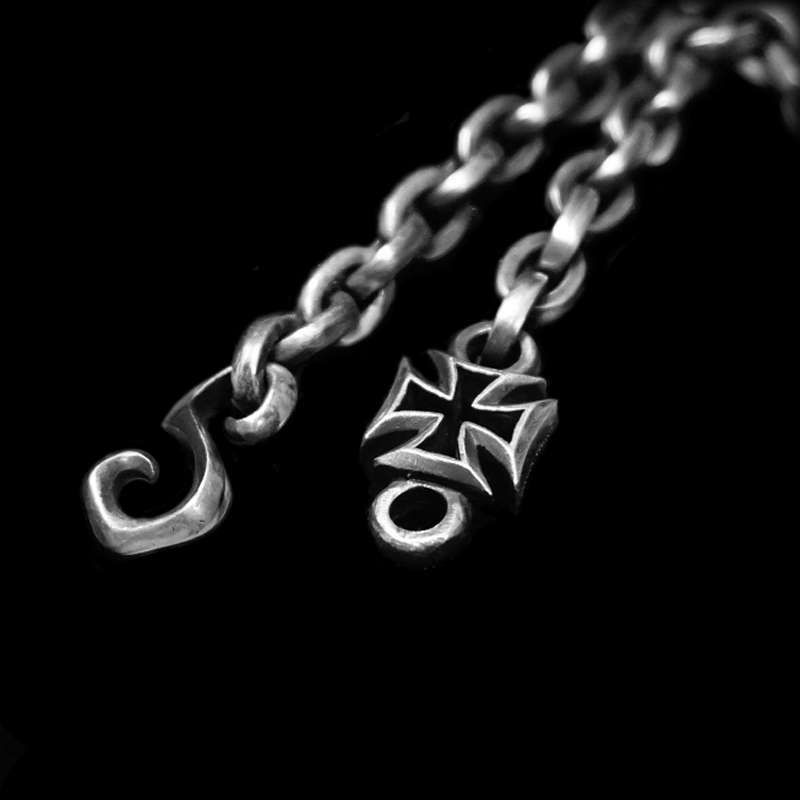 Handmade 925 sterling silver cross pendant for men