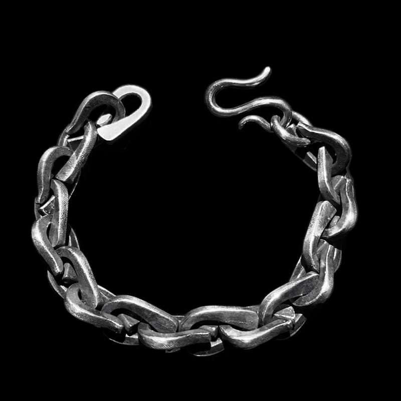 Hook Bracelet - 925 Sterling Silver Bracelet for Men - Image 2