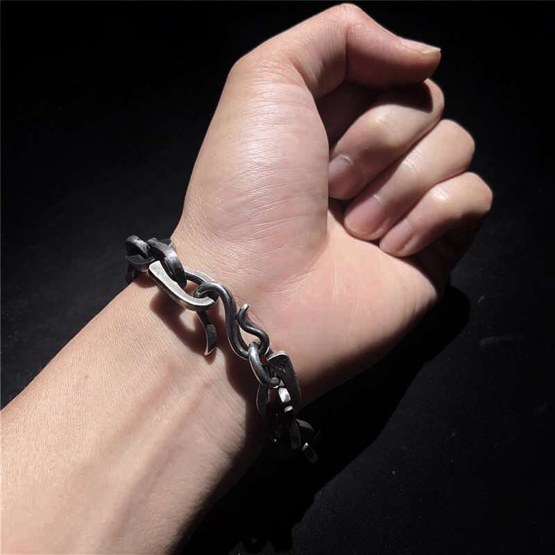 Hook Bracelet - 925 Sterling Silver Bracelet for Men - Image 8