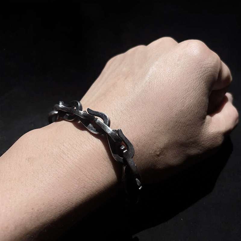 Hook Bracelet - 925 Sterling Silver Bracelet for Men - Image 9