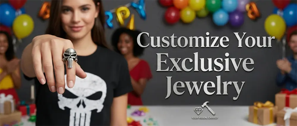 Customize your skull ring jewelry