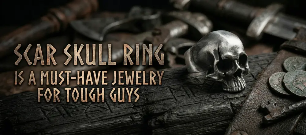Skull ring jewelry for men