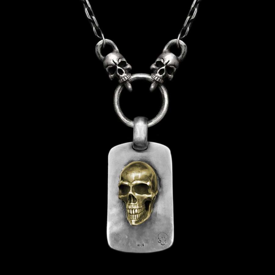 Domineering Skull Pendant - 925 Silver Pendant Necklace for Men - Image 9
