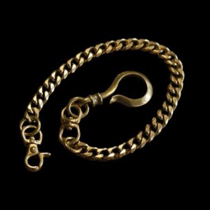 Question Mark Wallet Chain - Brass Pants Chain and Copper Key Chain