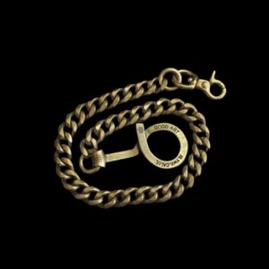 Q Buckle Wallet Chain - Brass Wallet Chain for Men