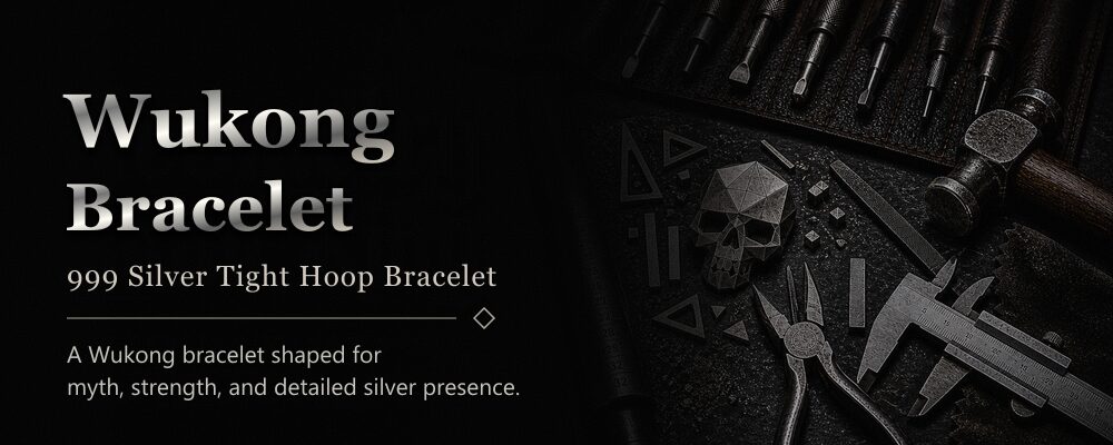 Wukong bracelet 999 silver as listed metalsmith tools workshop banner