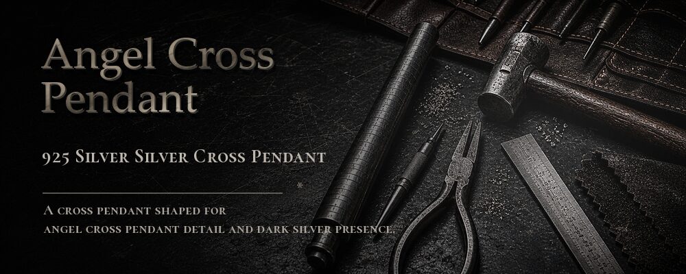 angel cross pendant 925 silver as listed jewelry workshop tools banner