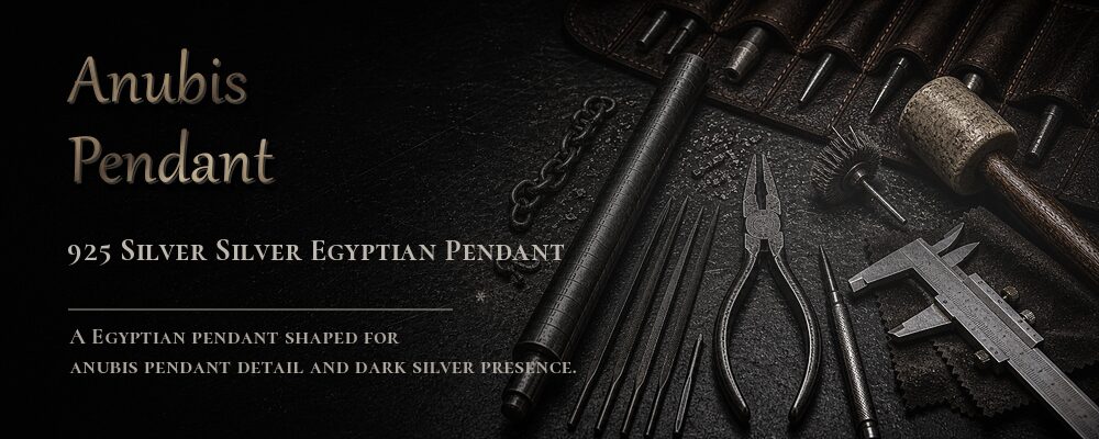 anubis pendant 925 Silver as listed jewelry workshop tools banner