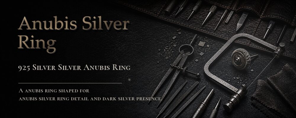anubis silver ring 925 silver as listed jewelry workshop tools banner