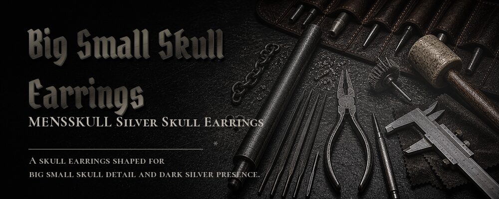 big small skull earrings material details should be confirmed from the current product options jewelry workshop tools banner