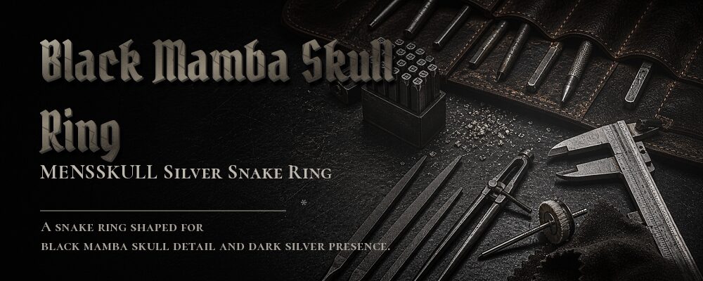 black mamba skull ring material details should be confirmed from the current product options jewelry workshop tools banner