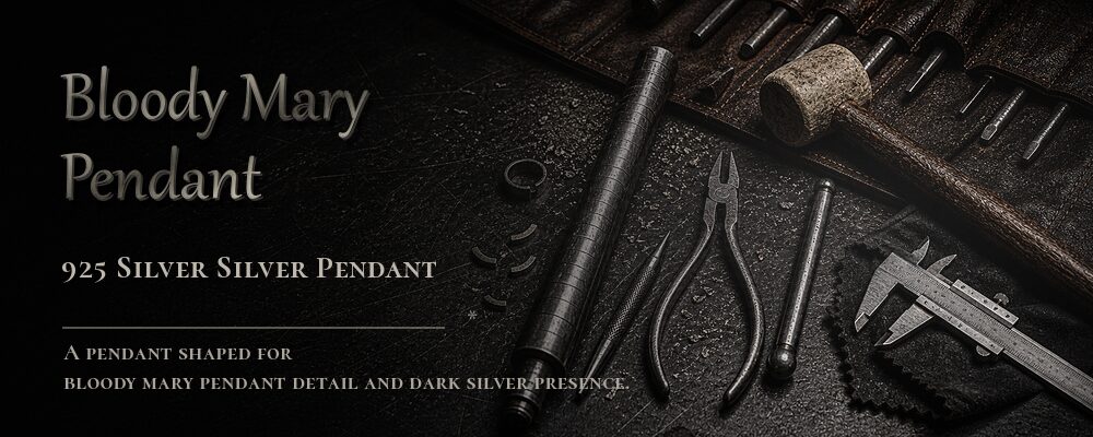 bloody mary pendant 925 SILVER as listed jewelry workshop tools banner