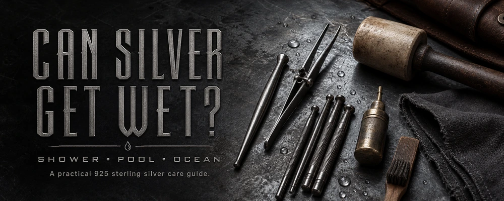 Can sterling silver get wet guide with silversmith tools for shower pool and ocean care