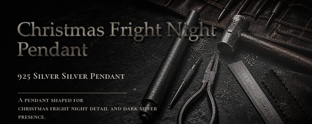 christmas fright night pendant 92.5% Sterling Silver as listed jewelry workshop tools banner