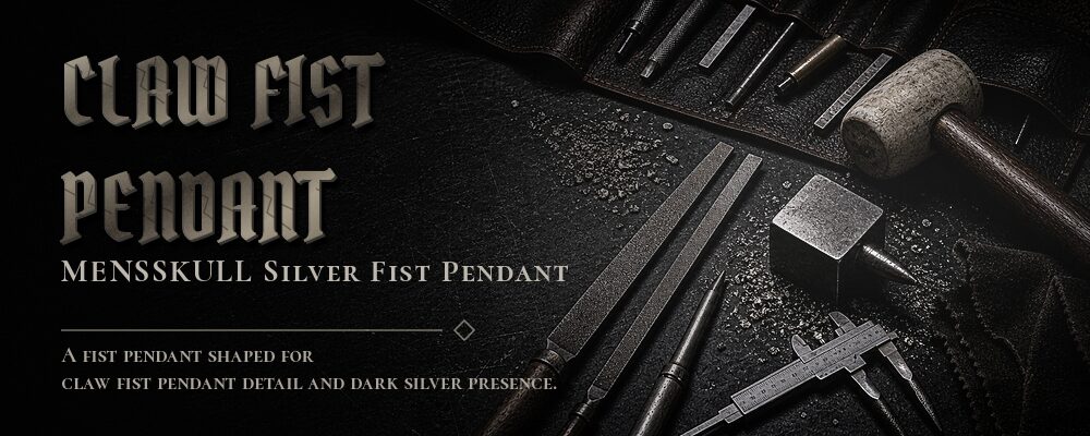 claw fist pendant material details should be confirmed from the current product options jewelry workshop tools banner