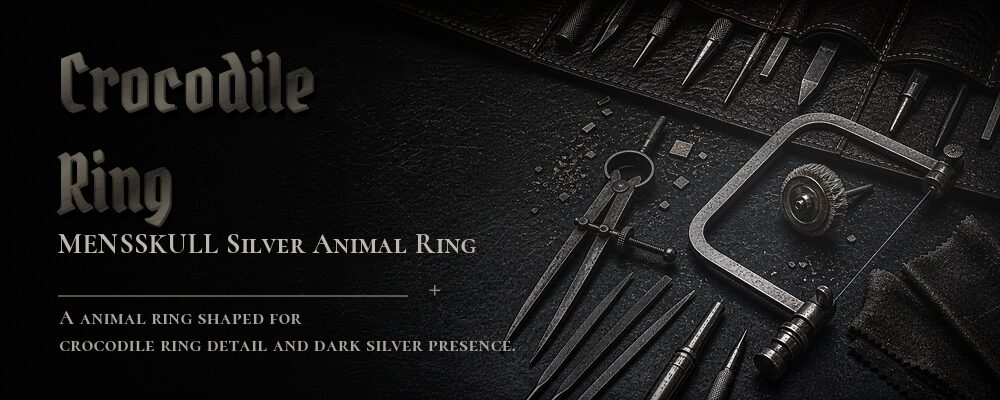 crocodile ring material details should be confirmed from the current product options jewelry workshop tools banner