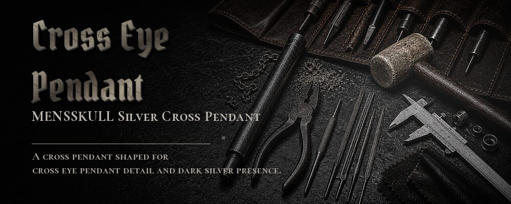 cross eye pendant material details should be confirmed from the current product options jewelry workshop tools banner