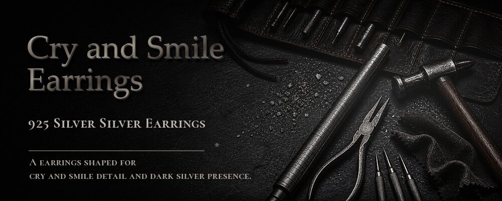 cry and smile earrings 925 silver as listed jewelry workshop tools banner