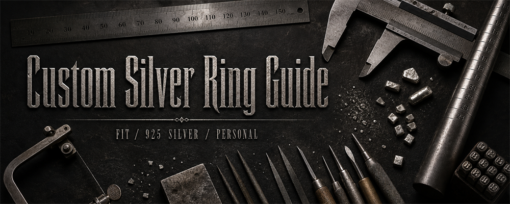 MENSSKULL custom silver ring guide dark metalsmith workshop banner
