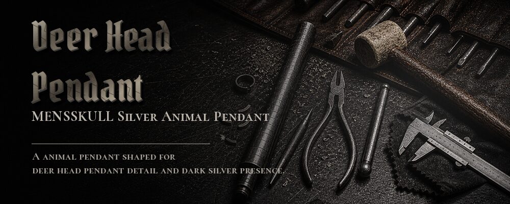 deer head pendant material details should be confirmed from the current product options jewelry workshop tools banner