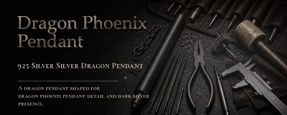 dragon phoenix pendant 925 silver as listed jewelry workshop tools banner