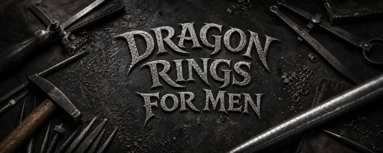Dragon rings for men dark silver workshop featured image